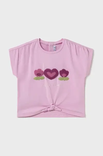 Dětské tričko Mayoral fialová barva, 1046