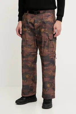 Kalhoty EA7 Emporio Armani pánské, hnědá barva, AF13154.7M000087