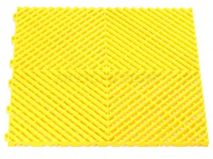 Plastová dlaždice, perforovaná, modulární, 40 x 40 x 1,8 cm, různé barvy - Procarosa Barva: žlutá