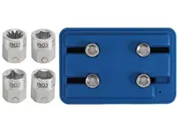 BGS Technic BGS 9412 Speciální nástrčné hlavice na brzdové třmeny. Sada 4 díly