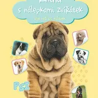 Kniha s nálepkami zvířátek Psi
