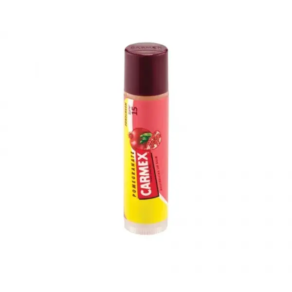Carmex Stick Pomegranate ochranný a zklidňující balzám na rty s SPF 15 4,25g
