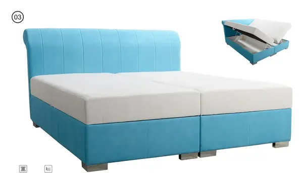 Dvoulůžko Dalas Rozměr: 180 x 200 cm, látka: AN 4630/AN 4624