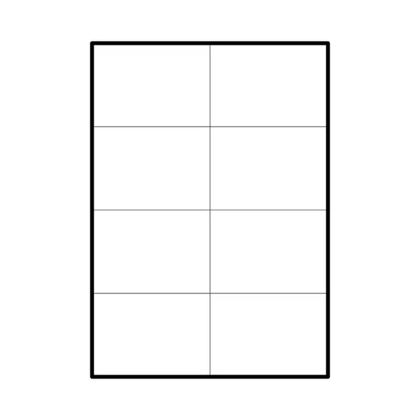 100 ks - Samolepiace biele matné etikety 105x74 mm, 8 ks na A4