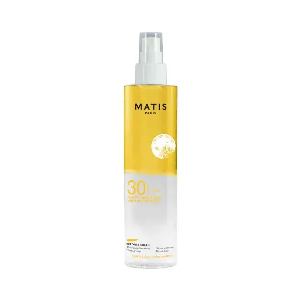 Matis Paris Bi-Phase Protection Sun SPF 30 suchý olej s SPF 30 na tělo i obličej 150 ml