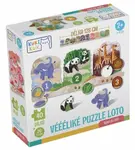 KukiKuk Véééliké puzzle loto Výlet do ZOO