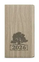 Týdenní diář 2026 Jakub Wood kapesní světle hnědá