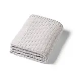 BABYONO Deka z organické bavlny pletená 75 x 100 cm grey 0m+