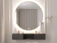 Zrcadlo Gerbinie Rozměry: 80 cm, Varianta: Osvětlení A