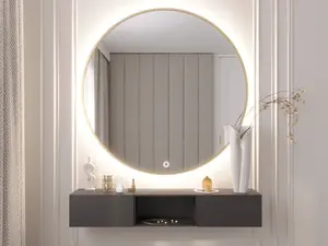 Zrcadlo Gerbinie Rozměry: 80 cm, Varianta: Osvětlení A