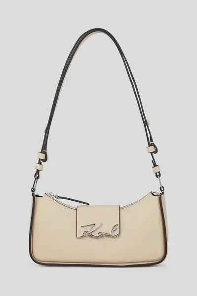 Kabelka Karl Lagerfeld K/SIGNATURE béžová barva, A3W30290