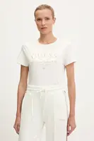 Bavlněné tričko Guess GLORIA dámské, bílá barva, V5YI03 I3Z14