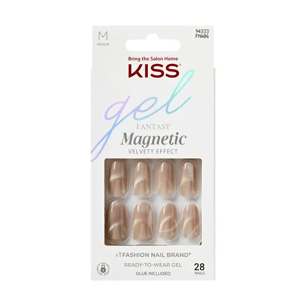 KISS Gelové nehty Gel Fantasy Magnetic (Drama) 28 ks