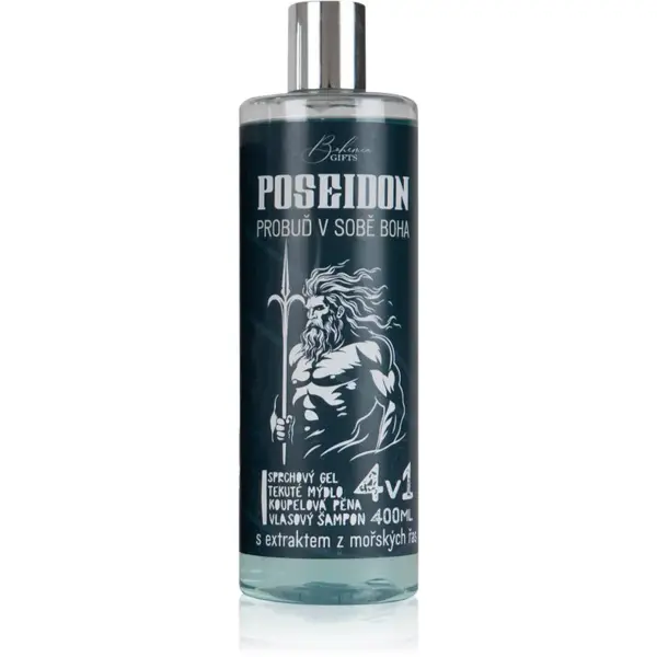 Bohemia Gifts & Cosmetics Poseidon mycí gel 4 v 1 pro muže 400 ml