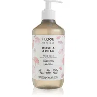 I Love Naturals Rose & Argan tekuté mýdlo na ruce 500 ml