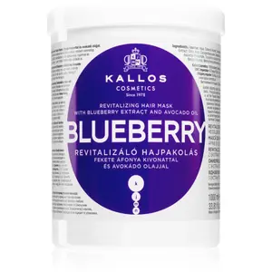 Kallos KJMN Professional Blueberry revitalizační maska pro suché, poškozené a chemicky ošetřené vlasy 1000 ml