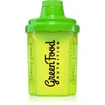 GreenFood Nutrition Shaker sportovní šejkr Transparent Green 300 ml