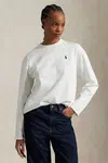 Bavlněné tričko s dlouhým rukávem Polo Ralph Lauren bílá barva, 211967105