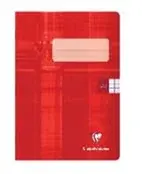 Školní sešit Clairefontaine Metric A5 "545" čtverečkovaný, 40 listů CZ/SK, červený
