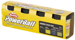 Berkley sezónní sada pstruhového těsta troutbait seasons 4 ks - léto