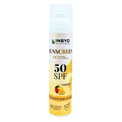 INBYO Přírodní opalovací krém Sladké mango SPF50 100 ml