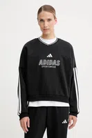Mikina adidas Tiro dámská, černá barva, s potiskem, JN2673