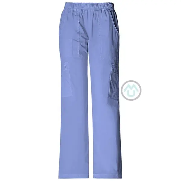 Dámske športové nohavice s gumou v páse - nebeská modrá XL