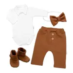 4D sada pre chlapčekov Baby Elegán - karamelová, veľ. 74