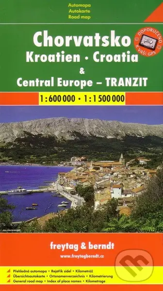 Chorvátsko, Central Europe - tranzit 1:600 000   1:1 500 000