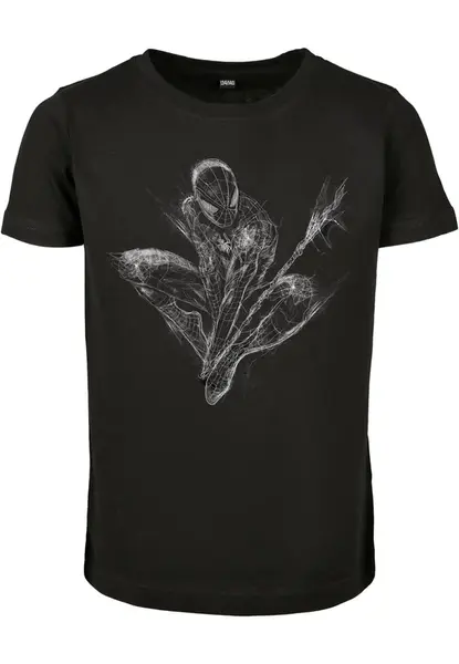 Children's T-shirt Spiderman Scratched black