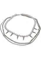 Meridian Pearl Layering Necklace - Silver Color