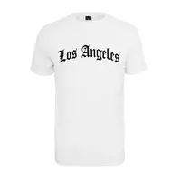Tričko s nápisom Los Angeles, biele