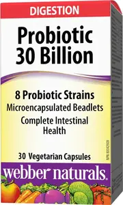WEBBER NATURALS Probiotiká 30 miliárd, 8 kmeňov