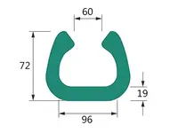 10 ks - Pěnový polyetylén Profil  U FIX 100 (1ks=2bm)