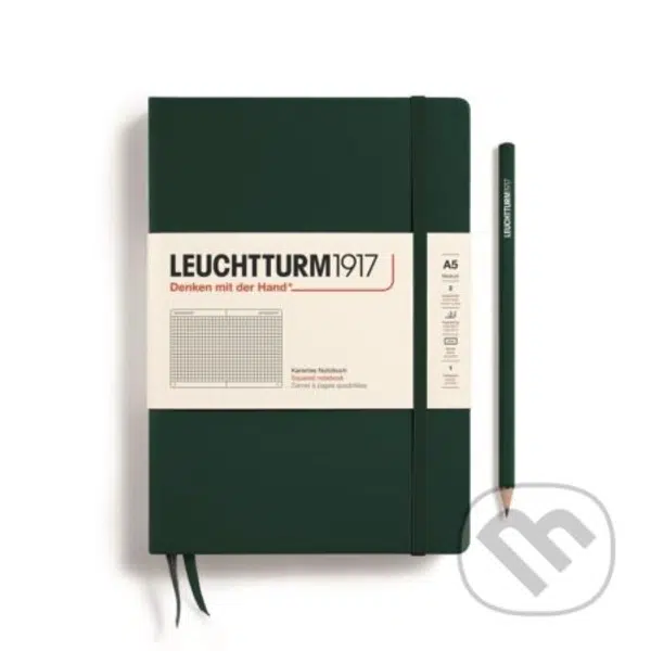 Leuchtturm1917 Zápisník Forest Green Medium A5 čtverečkovaný