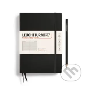 Leuchtturm1917 Zápisník Black Medium A5 linkovaný