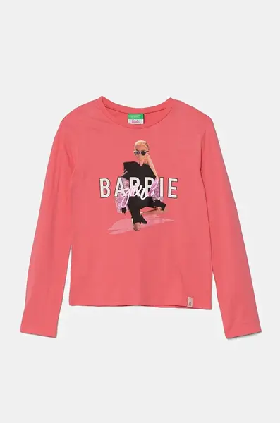 Detská bavlnená košeľa s dlhým rukávom United Colors of Benetton