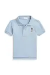 Detská bavlnená polokošeľa Polo Ralph Lauren