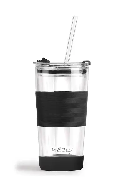 Termohrnček so slamkou Vialli Design Fuori 600 ml