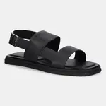 Kožené sandále Calvin Klein BACK STRAP W/ BUCKLE