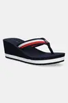 Šľapky Tommy Hilfiger TH CORPORATE WEDGE BEACH SANDAL