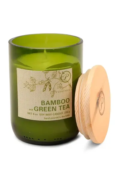 Paddywax Vonná  sójová sviečka Bamboo & Green Tea 226 g