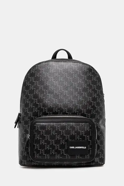 Ruksak Karl Lagerfeld K/VOYAGE dámsky, tmavomodrá farba, veľký, vzorovaný, A1W30188