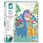 Janod Atelier Sada Maxi Maľovanie s číslami Dinosaury