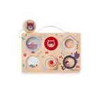 Lilliputiens - drevený panel s aktivitami - dobrodružstvo Červenej Čiapočky a vlka Ľudovít