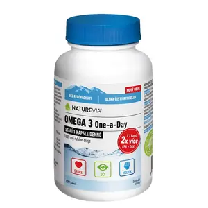 NatureVia Omega 3 One a Day 120 kapslí
