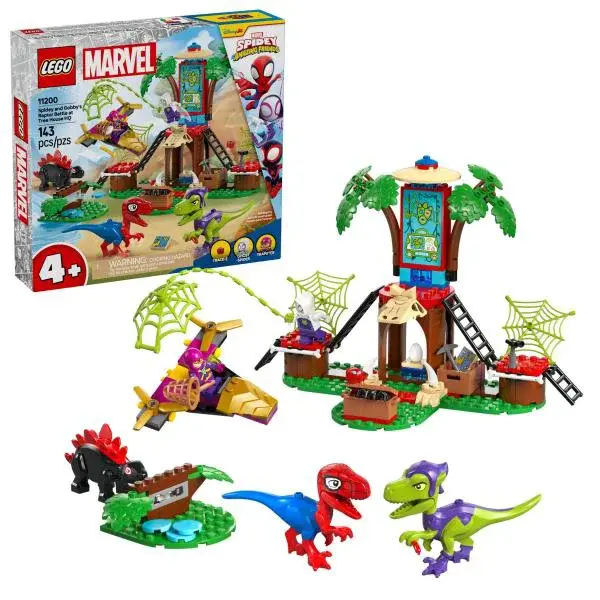 LEGO® Marvel Spidey 11200 Gobby a bitka raptorov v základni na strome
