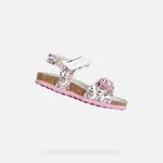 White Girls Sandals Geox Chalki - Girls