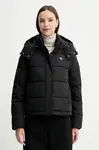 Bunda Calvin Klein Jeans černá barva, zimní, LV047D513G