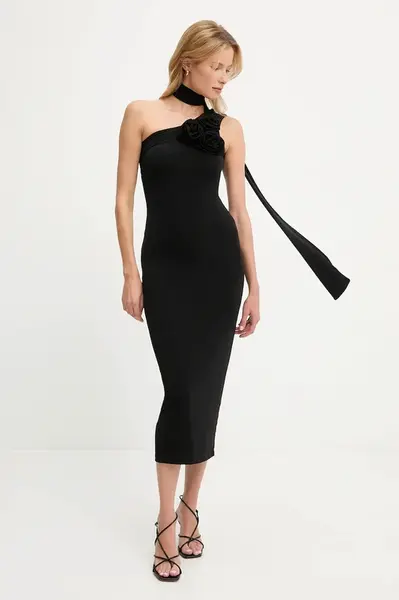 Šaty Answear.LAB černá barva, midi